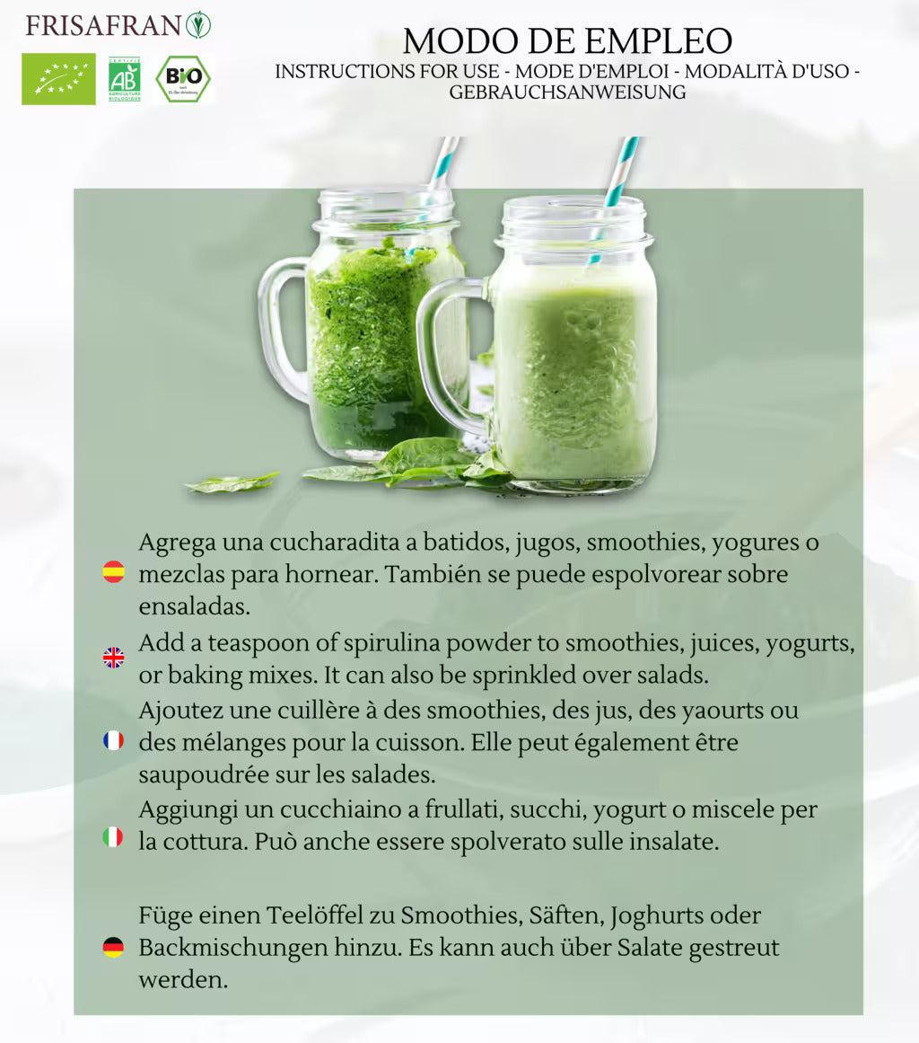 Chlorella Ecológica En Polvo - Calidad Y Sabor | Frisafran 100 G_3