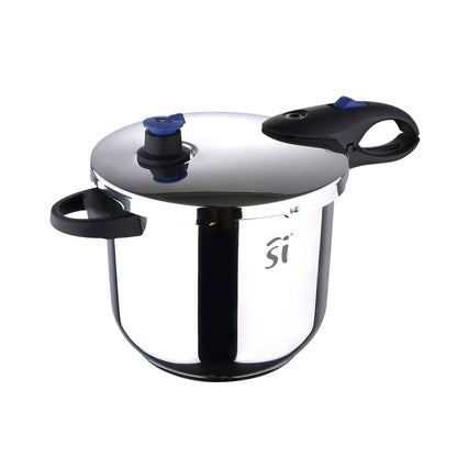 Set Batería 5pc Acero Inox + 2 Ollas A Presión Con Tapa + Set 5pc Sartenes (con Tapas) Ø20ø24ø28 Para Inducción San Ignacio