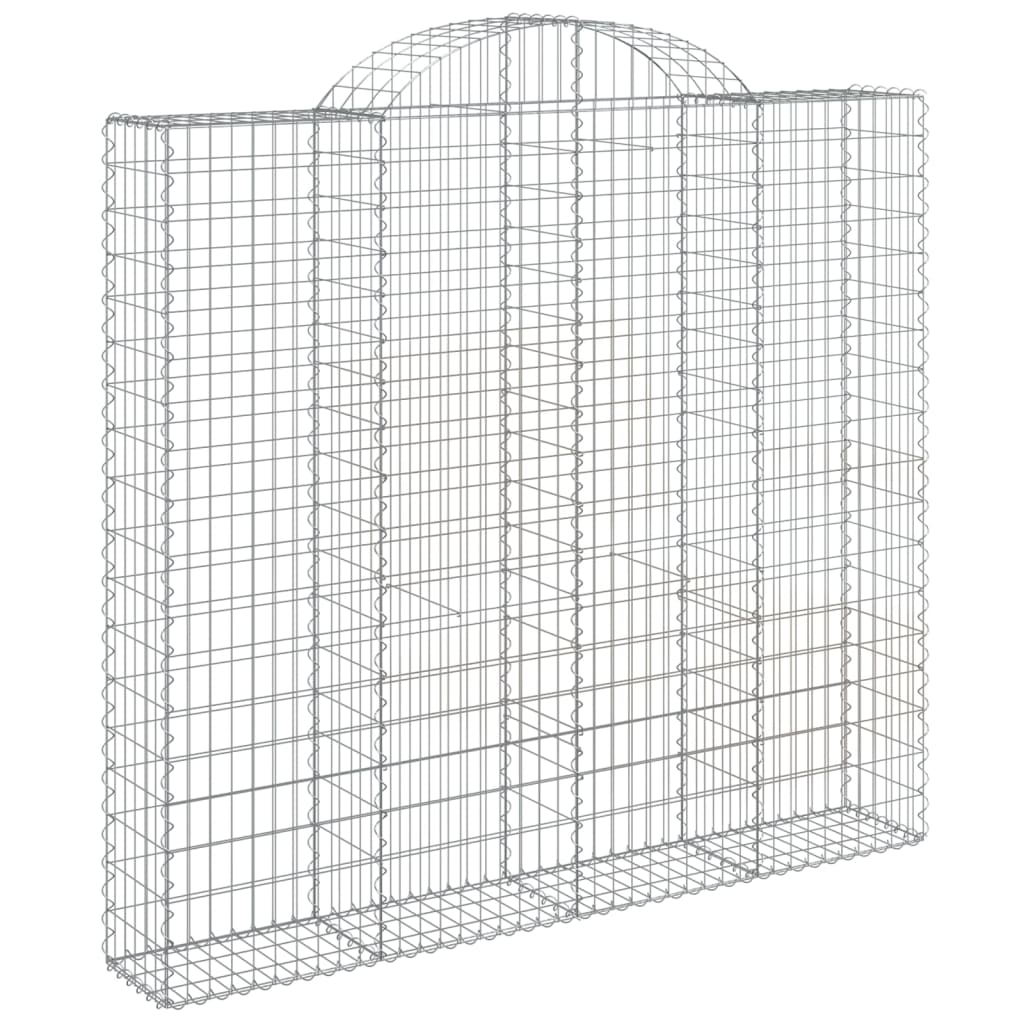 Cestas De Gaviones 3 Uds Forma De Arco Hierro 200x30x180/200 Cm_2