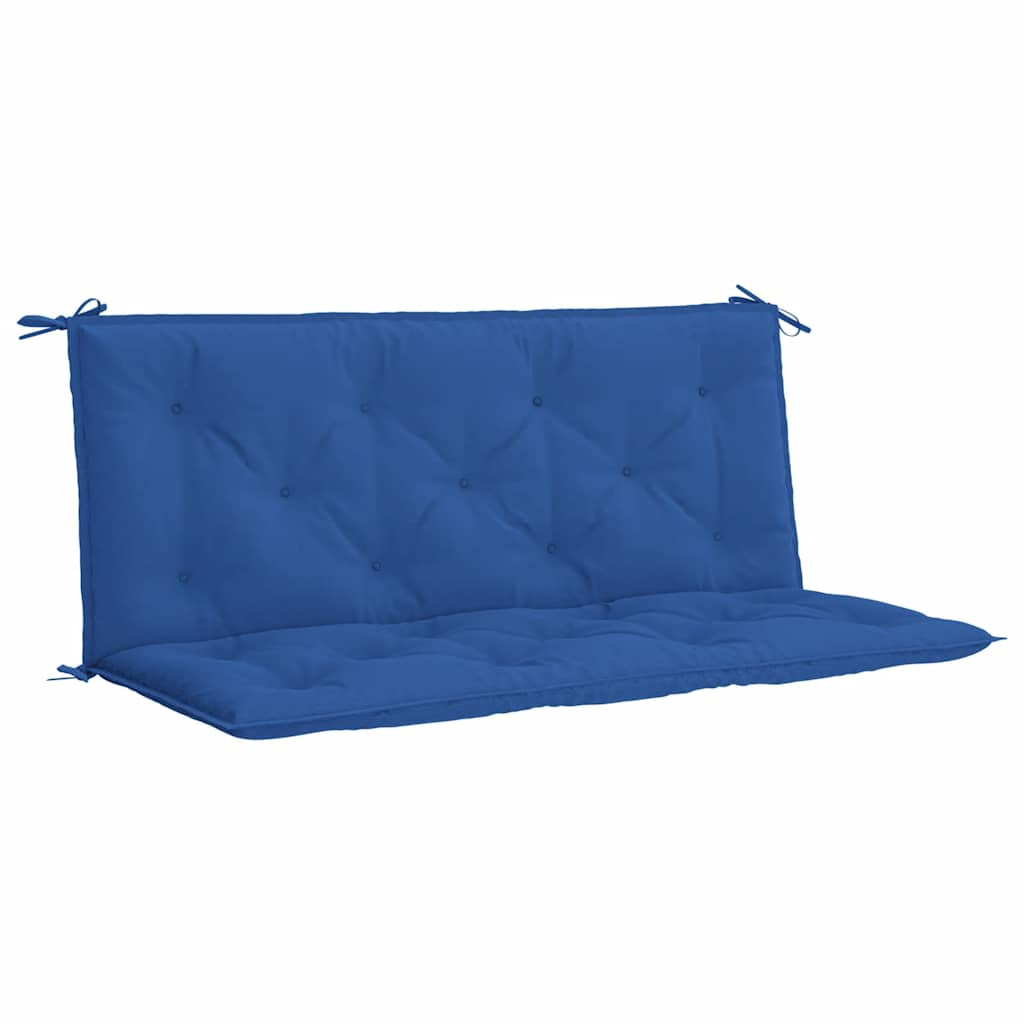 Vidaxl Cojín De Banco De Jardín Tela Oxford Azul 120x(50+50)x7 Cm_0