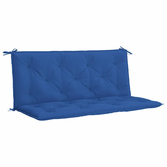 Vidaxl Cojín De Banco De Jardín Tela Oxford Azul 120x(50+50)x7 Cm_0
