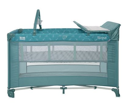 Cuna De Viaje Con Cambiador Torino Plus (2 Niveles) Artic Floral_1