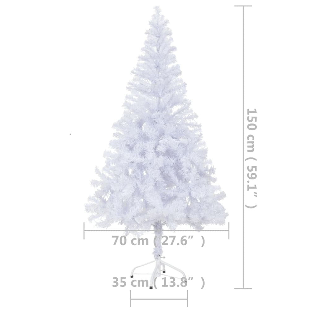Vidaxl Árbol De Navidad Artificial Con Soporte 380 Ramas 150 Cm_2