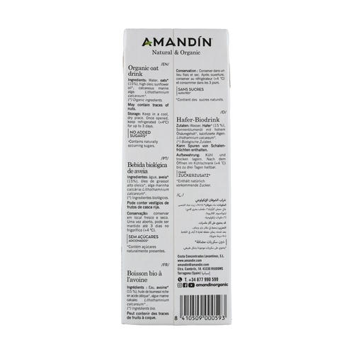 Bebida de aveia Nature Bio Amandin 1 L