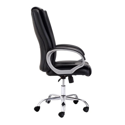 Silla De Oficina Atlas Tapizado, Negro, 68 X 114–122 X 64_1