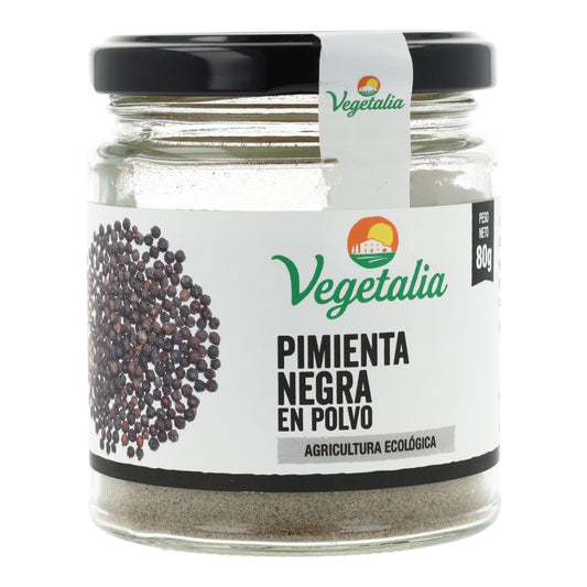 Pimenta preta em pó biológica Vegetalia 80 g