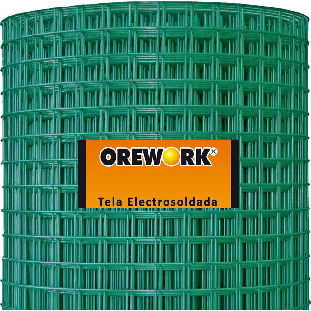 Malla Soldada Plastificada Verde - 16x16 Mm - Ø 1 Mm - 1x25 M_0