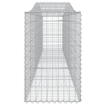 Cestas De Gaviones 25 Uds Forma De Arco Hierro 400x50x80/100 Cm_4