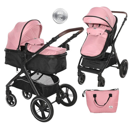 Carrito De Bebé Dúo Convertible Viola Hasta 22 Kg Pink_0
