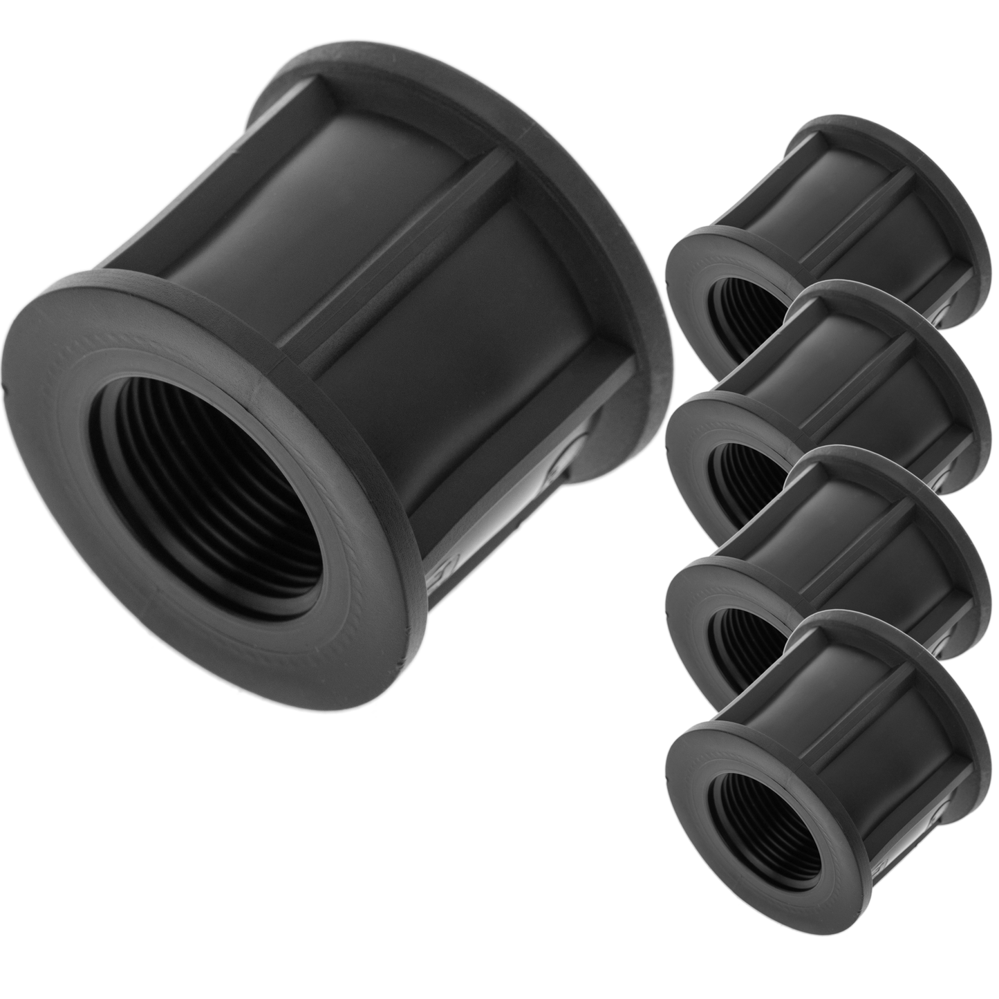 Pack De 5 Unidades Manguito De Polipropileno De 1 Pulgada Para Sistema De Riego_0
