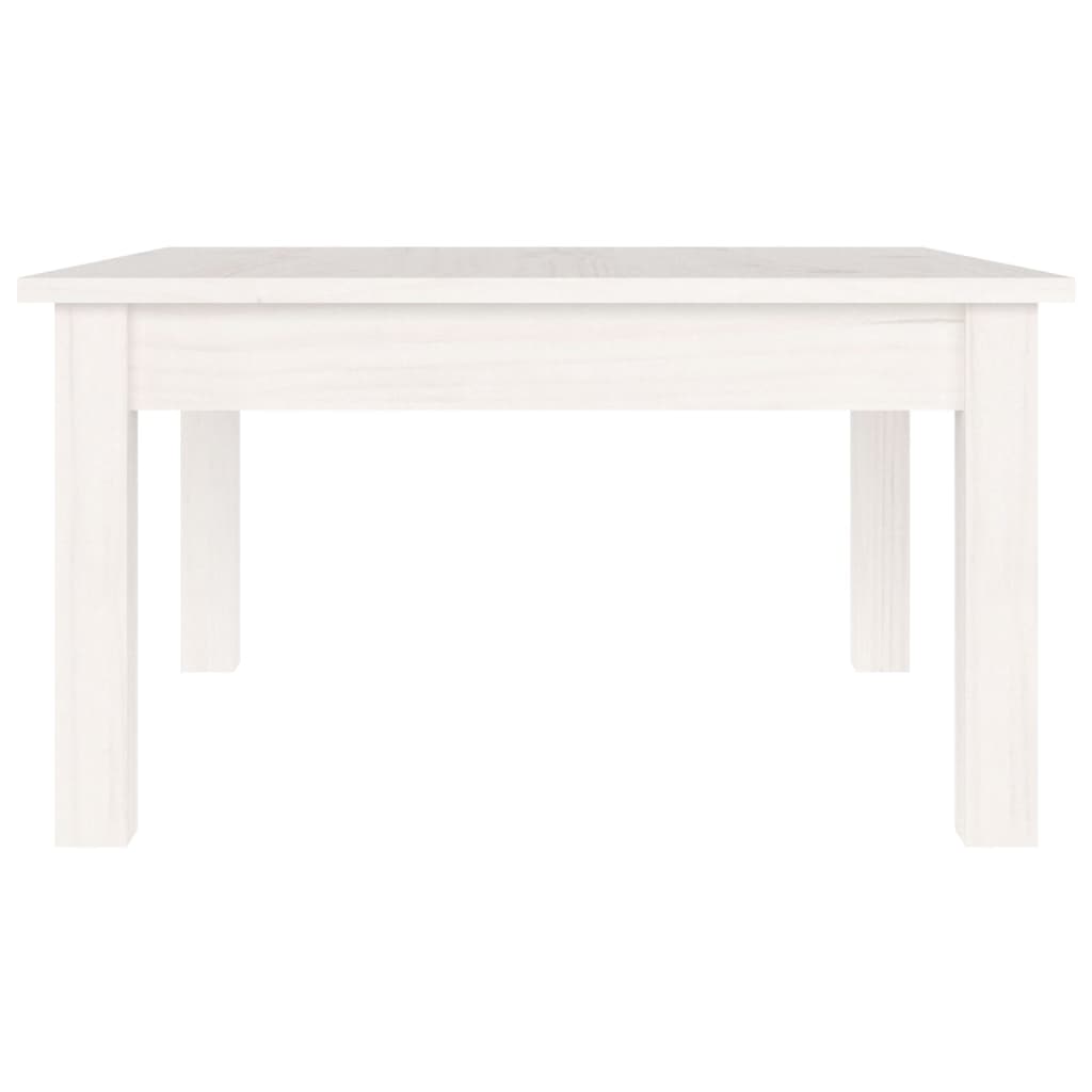 Mesa De Centro De Madera Maciza De Pino Blanco 55x55x30 Cm_1