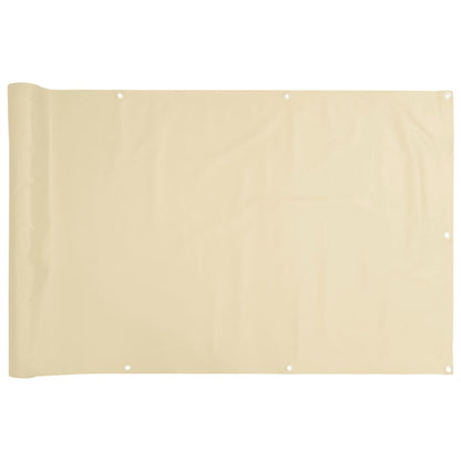 Pantalla De Privacidad De Balcón Pvc Crema 800x90 Cm / Vetonek_5