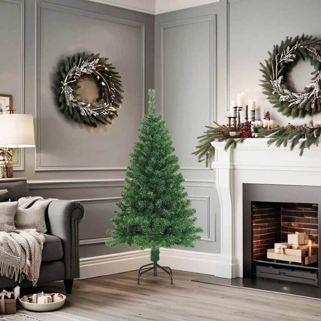 Vidaxl Árbol De Navidad Artificial Con Ramas Gruesas Pvc Verde 150 Cm_1
