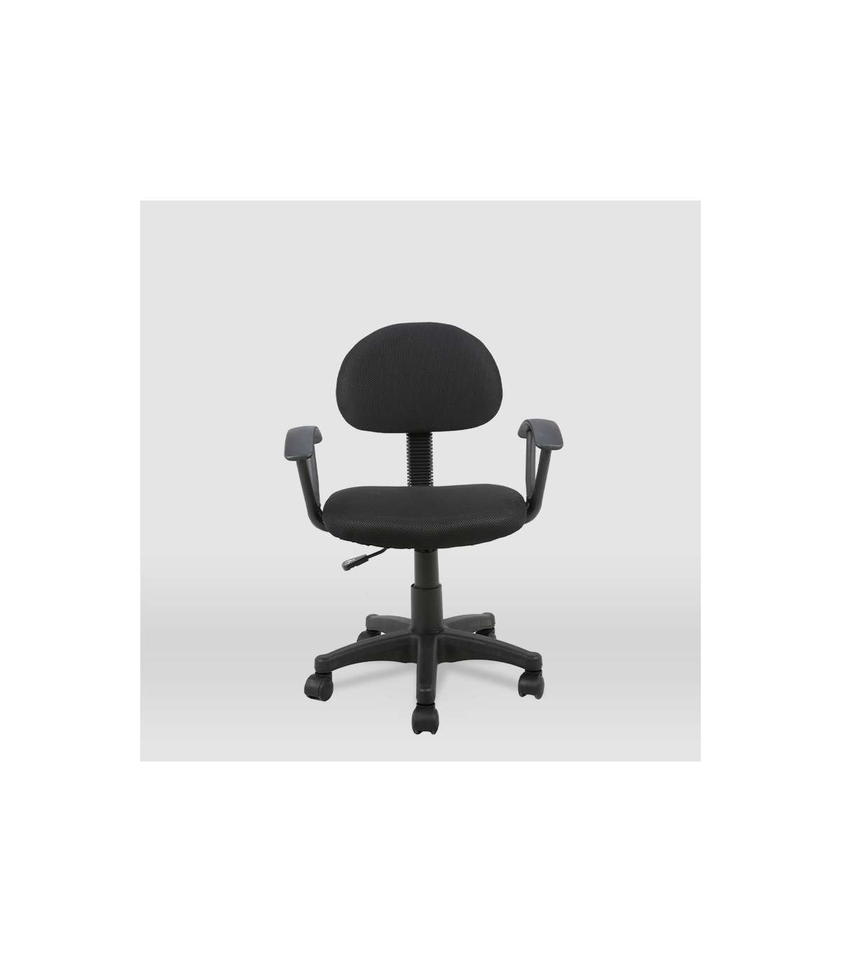 Silla De Oficina Leyre En Negro. Alto: 80.5/92.5 Ancho: 55. Fondo: 58,5_0