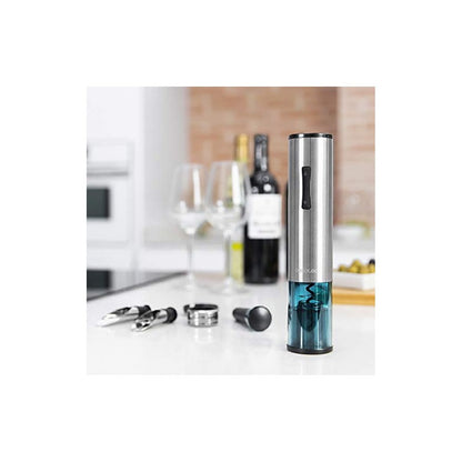 Sacacorchos Eléctrico Instantcork 1000 Gourmet. Abre Botellas En Solo 8 Segundos, Funciona Con 4 Pilas, Luz Led, Aguja H_4