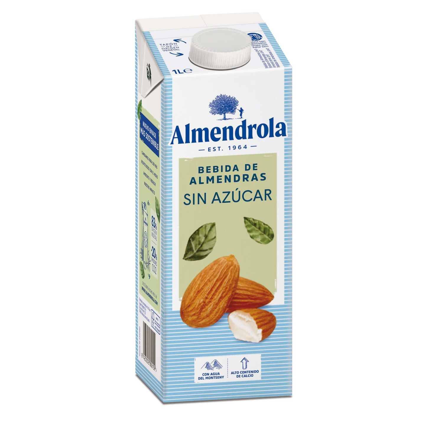 Pack de 6 Bebidas de Amêndoa Sem Açúcares Almendrola 1 L