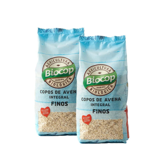 Embalagem de 2 Flocos de Aveia Integral Biocop Fine, 500 g