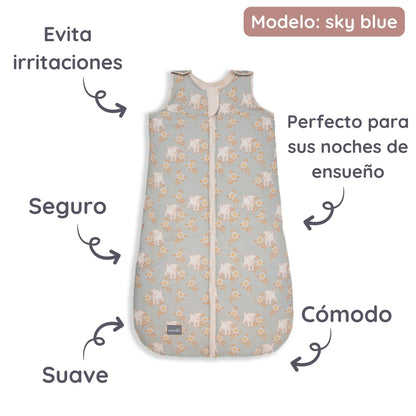Saco De Dormir Bebe Evolutivo 0-24m Grow Up Sky Blue_2
