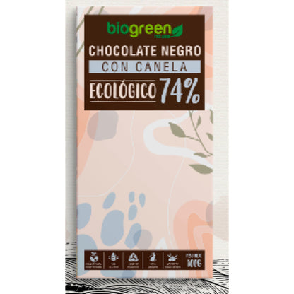 Tableta Chocolate Negro 74% Ecológico 100 Gr Almendra_2