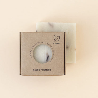 Jabón Natural Artesano de Cedro y Romero Labnatur 100 g | Tonifica y Revitaliza | Piel Apagada o Fatigada | Vegano_2
