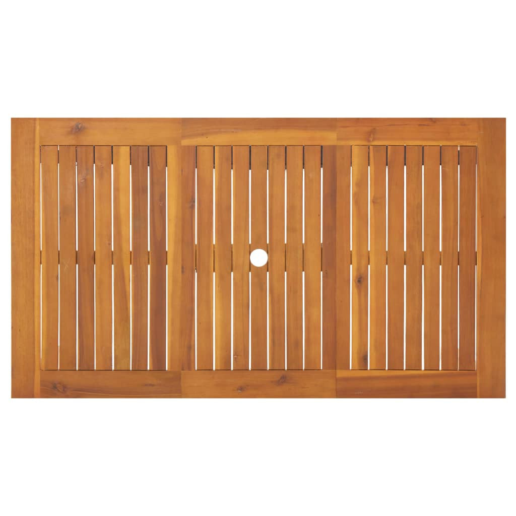 Vidaxl Set De Comedor De Jardín 5 Piezas Madera Maciza De Acacia_4