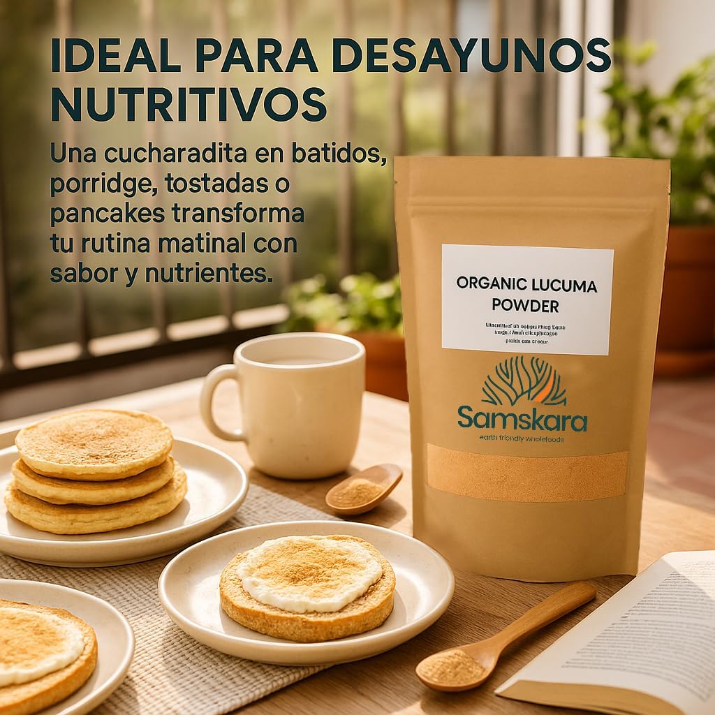 Lúcuma En Polvo Bio - 1kg | Superalimento Ecológico Vegano Para Batidos, Smoothies Y Zumos, Sin Azúcares Añadidos_3