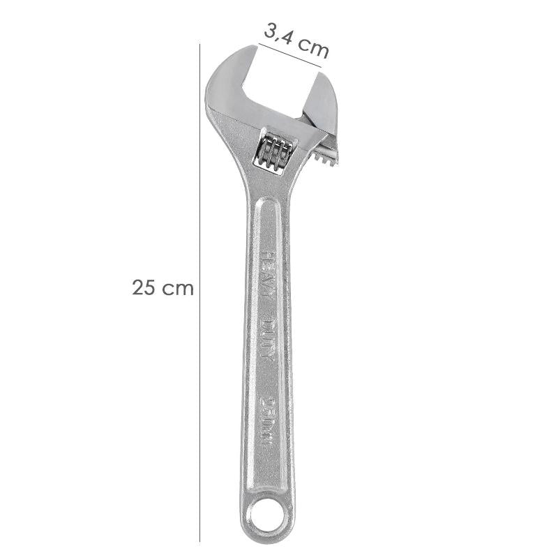 Llave Ajustable Moleta 10 / 250 Mm. Llave Inglesa, Llave Apriete, Llave Ajustable_1