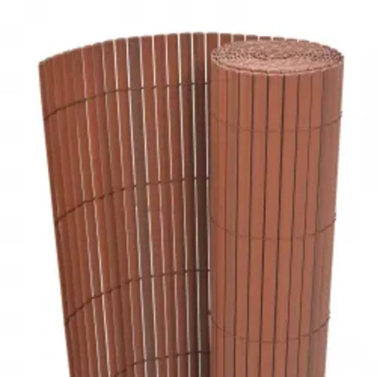 Valla De Jardín Doble Cara Marrón 110x400 Cm / Vetonek_0