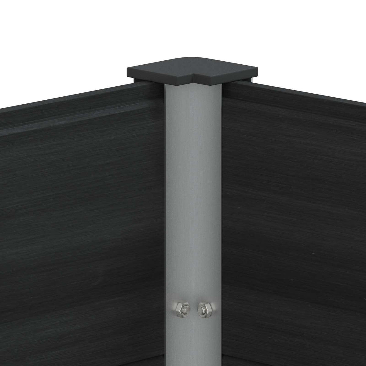 Arriate Elevado Negro 100 X 50 X 91 Cm Wpc Y Aluminio_5