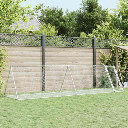 Conejera Acero Galvanizado Plateado 400x105x91 Cm_1