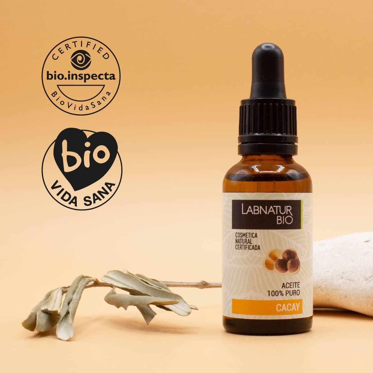Aceite de Cacay 100% Puro Labnatur Bio 30 ml | Antioxidante y Anti-Aging | Rostro, Cuerpo y Cabello | Vegano_3