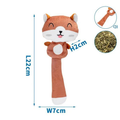 Peluche Nobleza de esquilo com erva-de-gato