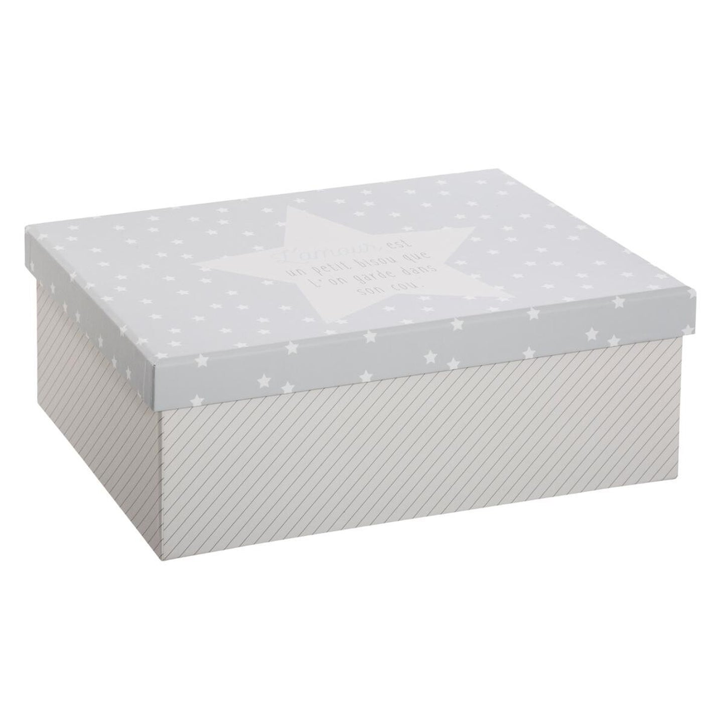 Juego De 3 Cajas De Almacenaje Blancas Y Grises_3