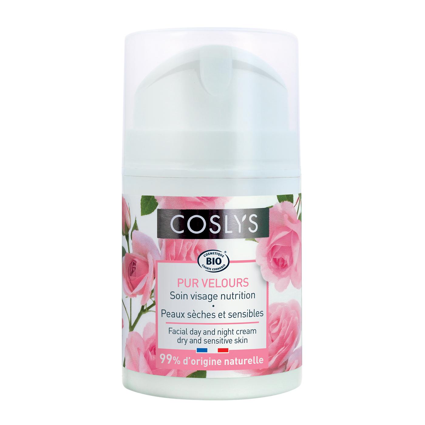 Creme Facial Coslys Rose para Pele Sensível e Seca 50ml