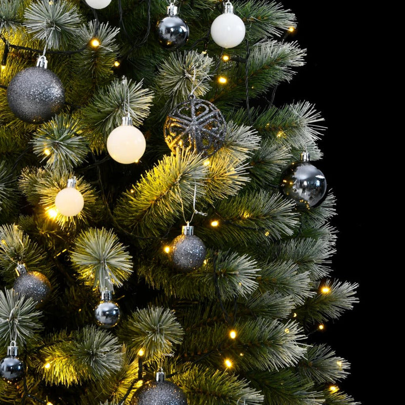 Vidaxl Árbol De Navidad Artificial Con Bisagras 150 Led Y Bolas 150 Cm_1