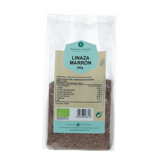 Sementes de linhaça castanha ECO Planeta Huerto 250 g