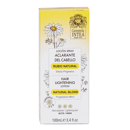 Loción Aclarante Cabello Castaño-rubio Camomila Rubio Natural Intea 100ml