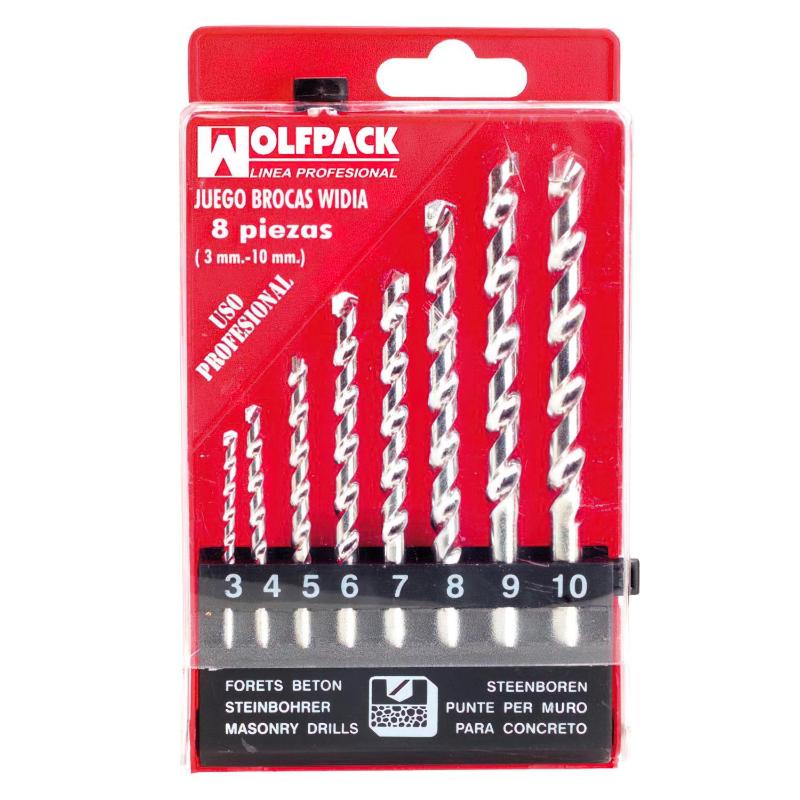 Estuche Brocas Widia Profesional Wolfpack  8 Piezas_0