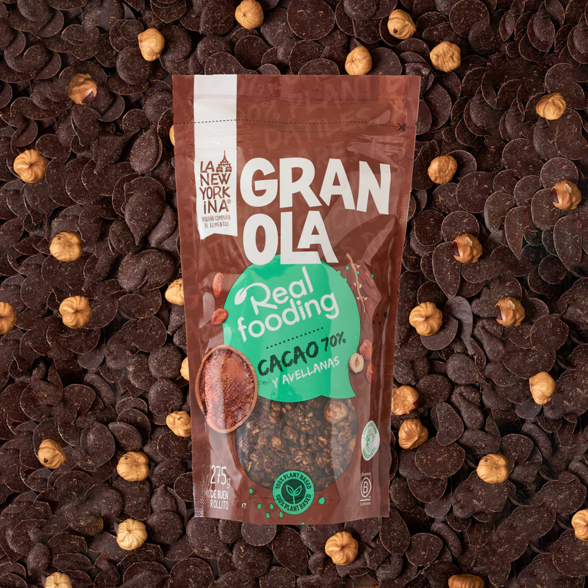 Granola Realfooding Cacau 70% La Newyorkina 275 g
