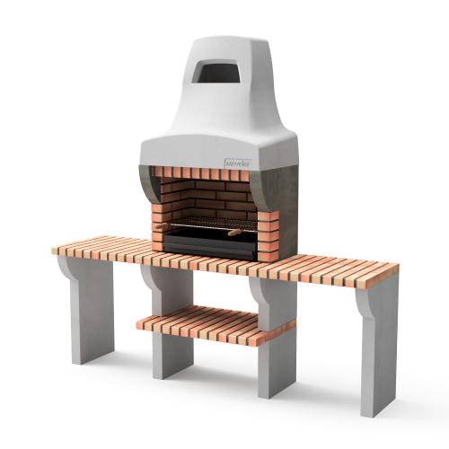 Churrasqueira Bailen com 2 bancos Movelar