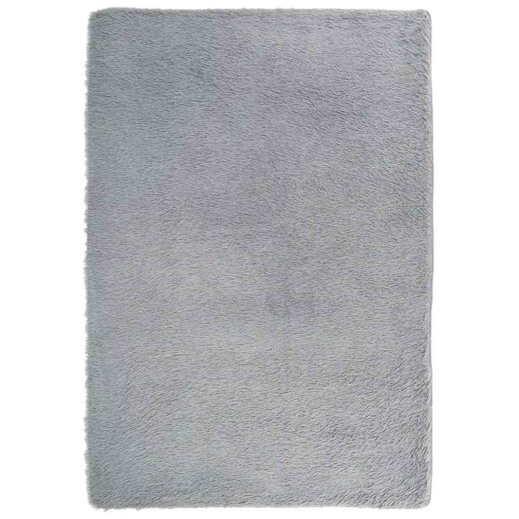 Vidaxl Alfombra De Pelo Largo Navarra Gris Claro 200x290 Cm Poliéster_0