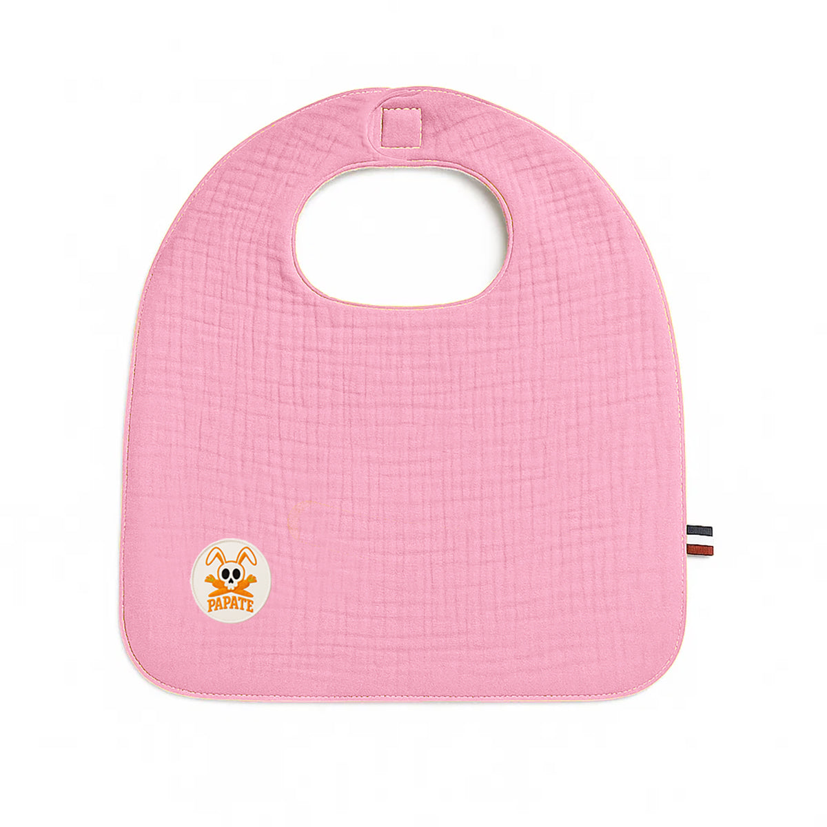 Babero De Algodón Orgánico Rosa_0