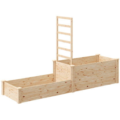 Outsunny Jardinera Exterior Grande De Madera_0