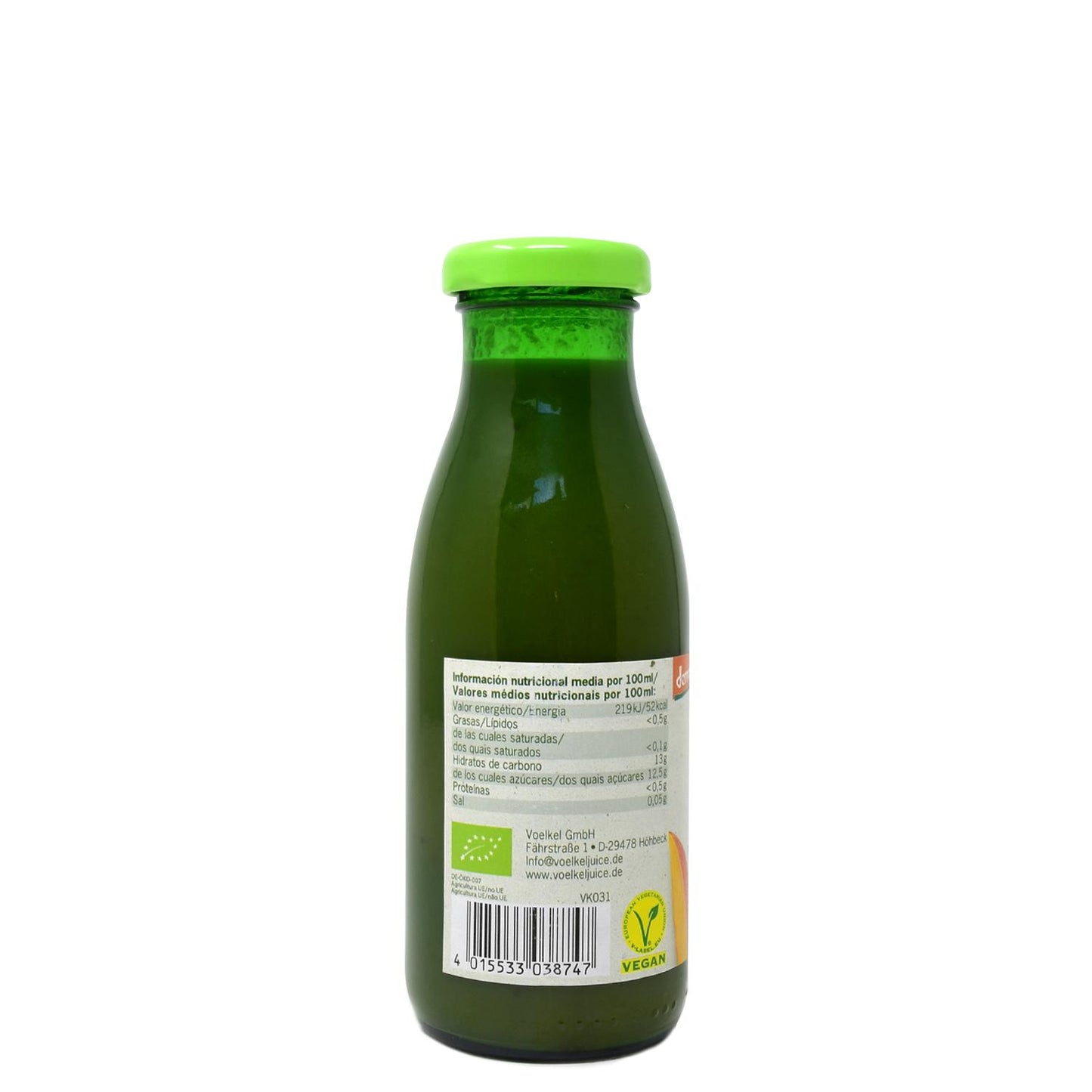 Smoothie de manga verde, couve e espinafres Voelkel 250ml