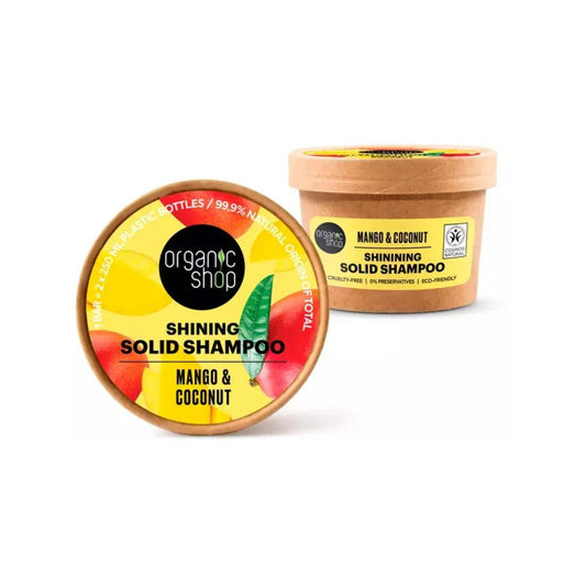 Champô Sólido Brilho de Manga e Coco, Loja Biológica 60 g