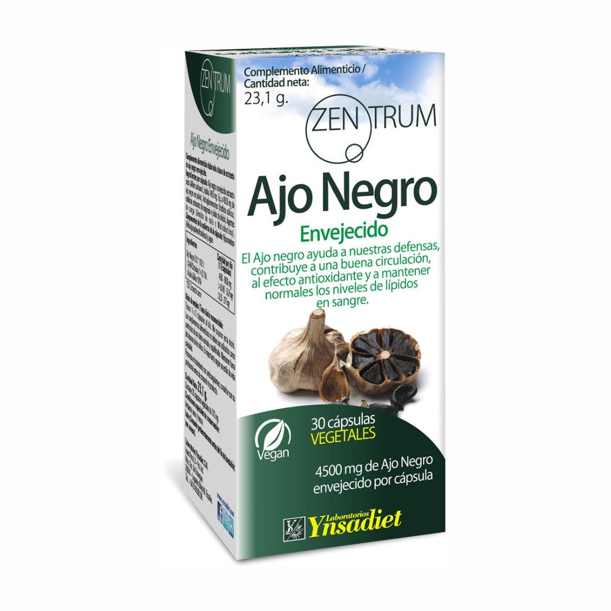 Alho negro, espinheiro e azeitona Ynsadiet 30 cápsulas