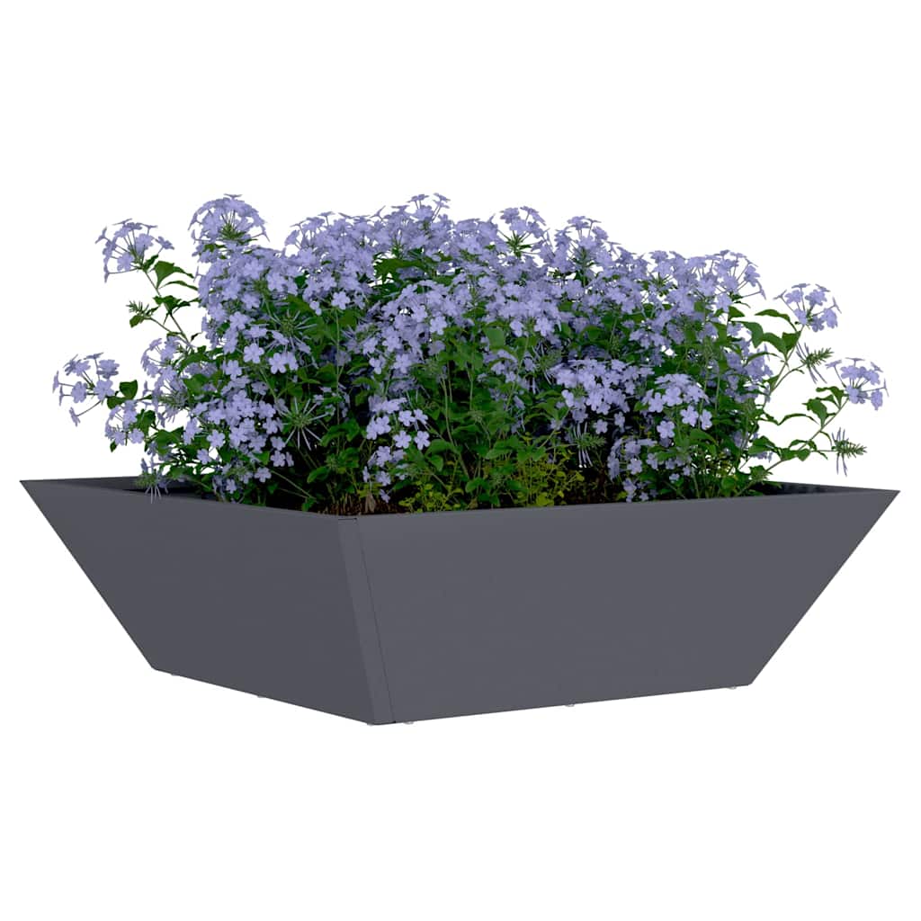 Macetero De Jardín 5 Uds. Gris Antracita 50 X 50 X 15 Cm_2