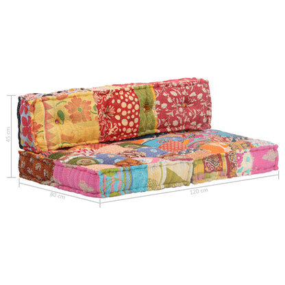 Vidaxl Puf Patchwork De Tela_5