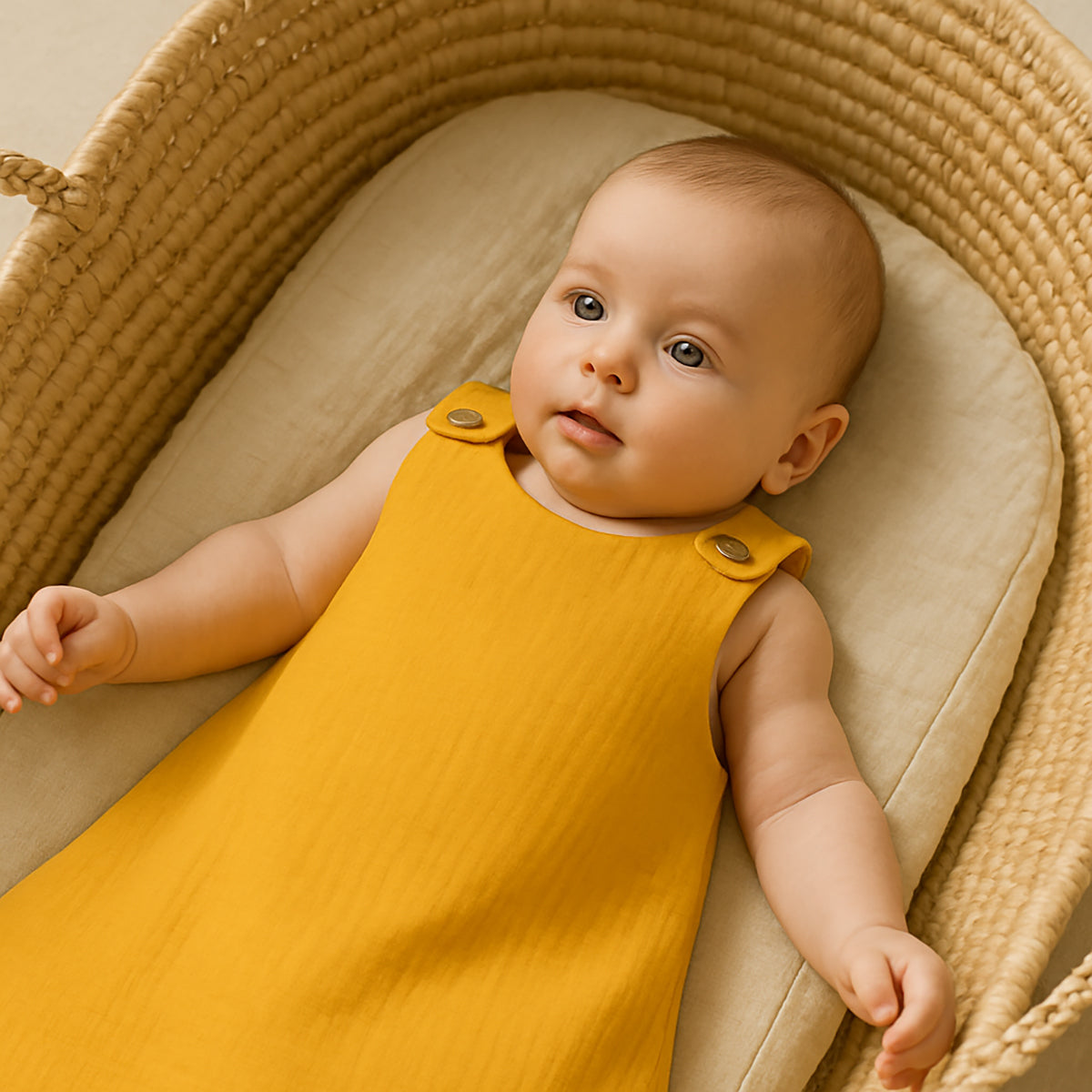 Saco De Dormir De Verano De Algodón Orgánico Honey_3