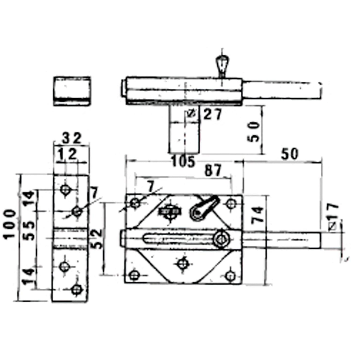 Cerrojo 3930 Latonado
